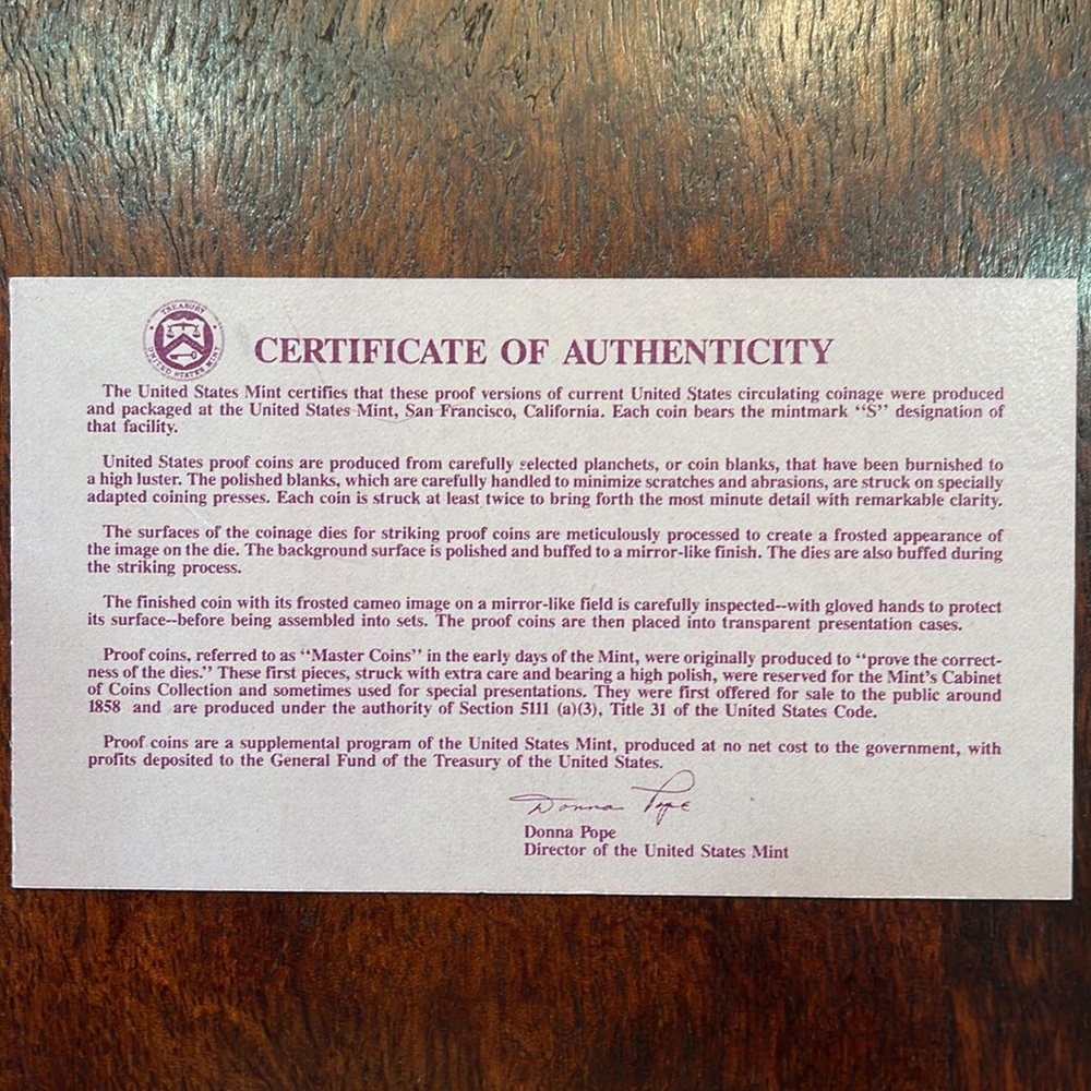 US Mint Proof Set 1990 - Picture 5 of 7